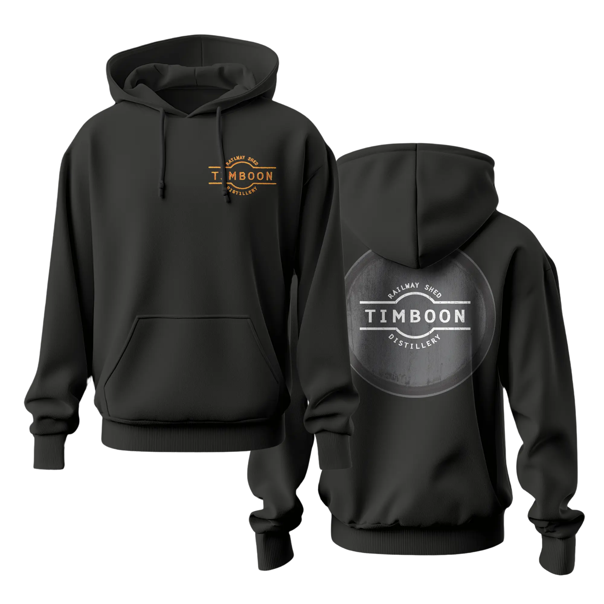 Mens Black Hood Timboon Railway Shed Distillery