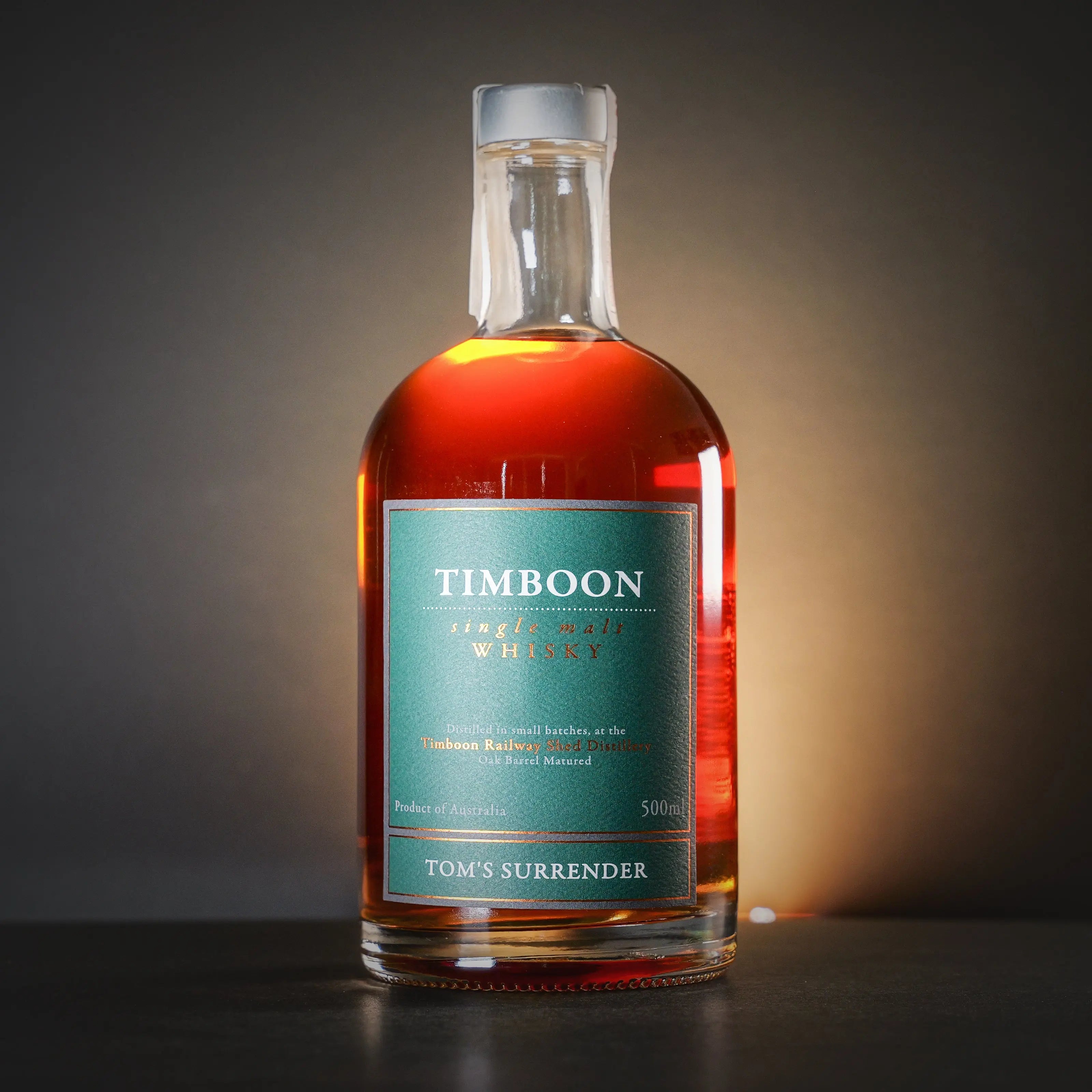 Tom's Surrender - Single Malt Whisky 500ml Timboon Railway Shed Distillery