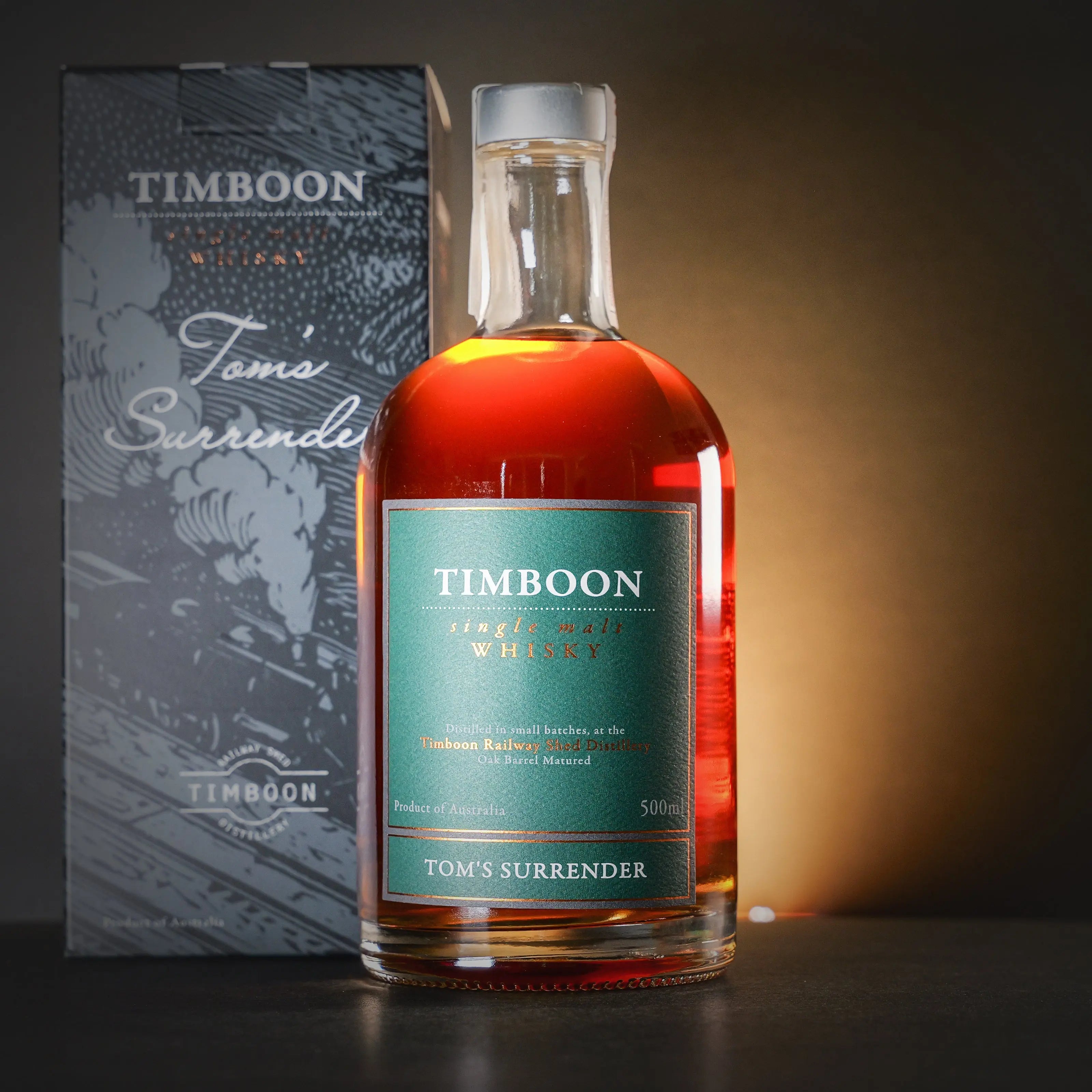 Tom's Surrender - Single Malt Whisky 500ml Timboon Railway Shed Distillery